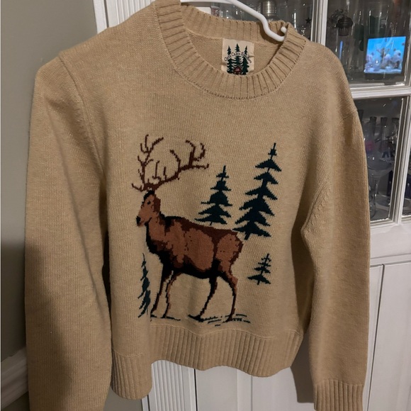 Kiel James Patrick North Woods Deer Wool Blend Sweater S - Picture 10 of 10